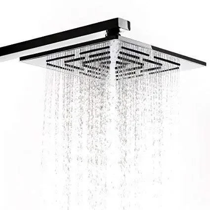 Amaze (4x4 Inches) 304- Grade Stainless Steel Chrome Finish Overhead Shower Without Arm