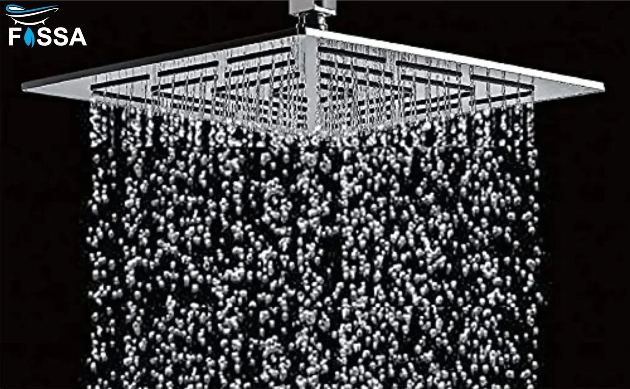 Amaze (4x4 Inches) 304- Grade Stainless Steel Chrome Finish Overhead Shower Without Arm